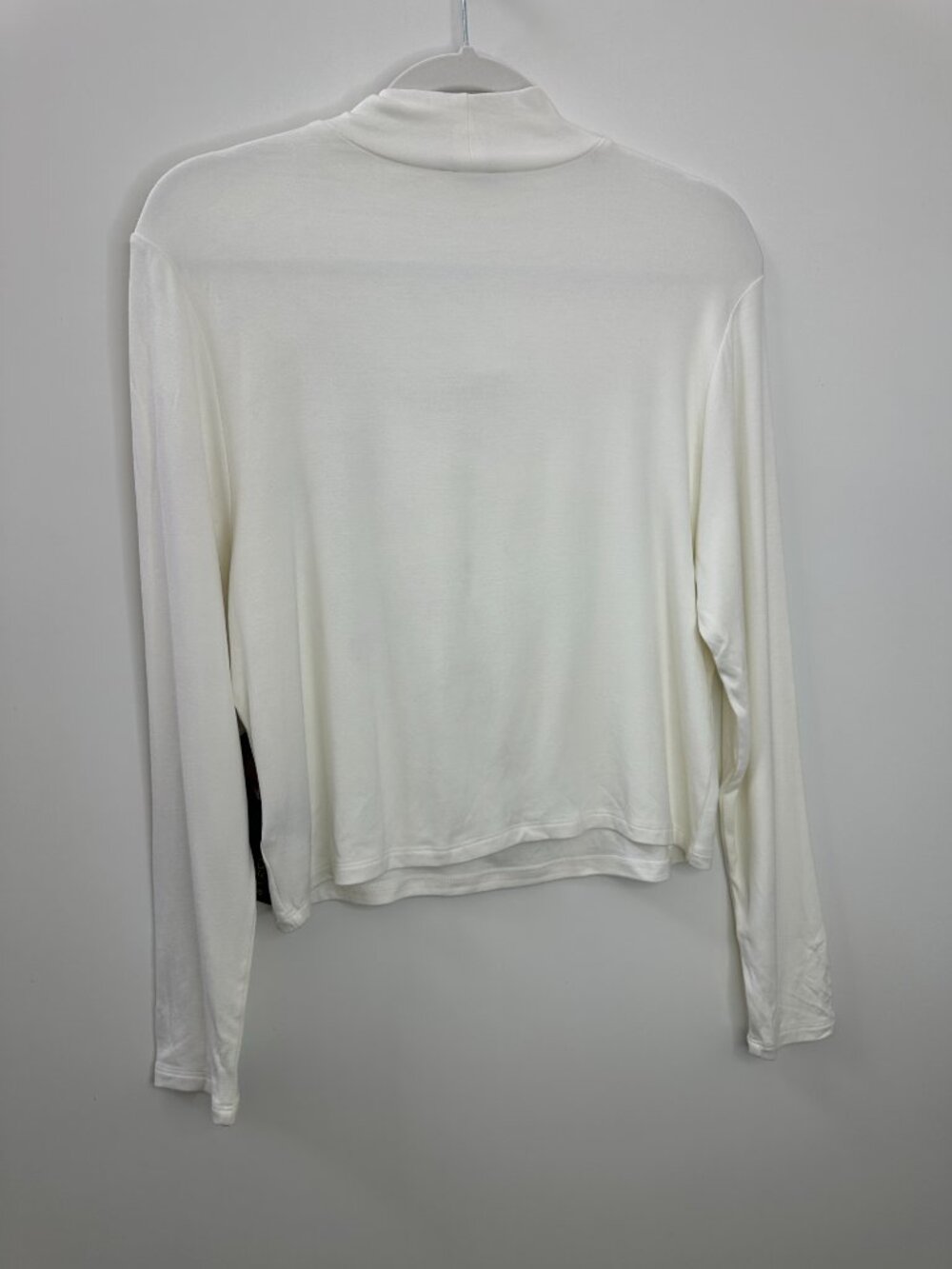 Bold Elements x Ally Brooke Off White Peekaboo Cutout Mock Neck Long Sleeve Top - Picture 8 of 9